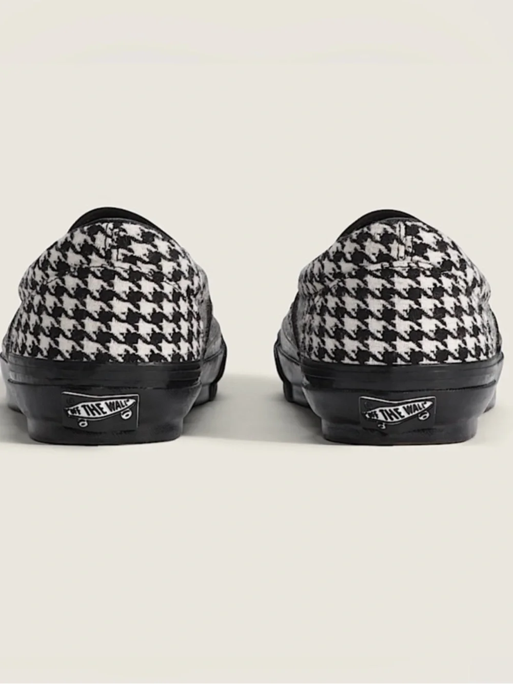 Vans Premium Classic Slip-On Shoe Houndstooth Black / White Women 11.5Mens 10.0